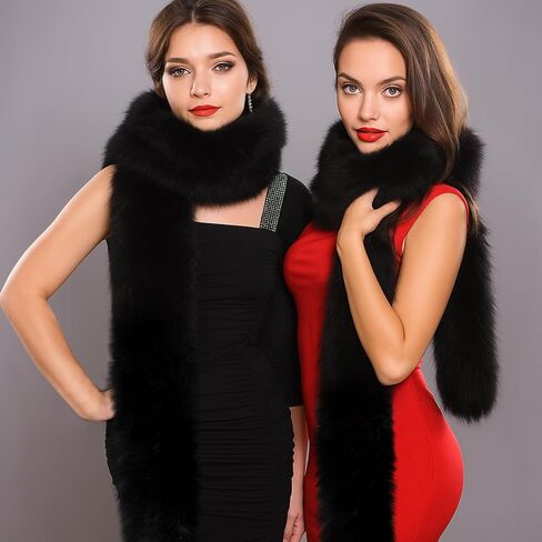 Geyoga 3 PCS Long Women's Faux Fur Fur -Clar و Wrap Pearl و Rhinestone الزفاف دبابيس بروش للنساء حفل زفاف الزفاف الحرف in Saudi Arabia