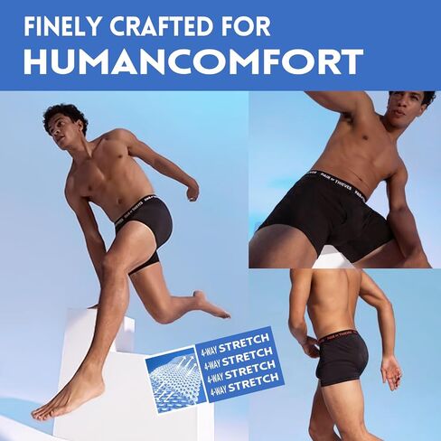 Men's Cotton Trunks Underwear 4 Pack, Boxers Pack for Men in Saudi Arabia