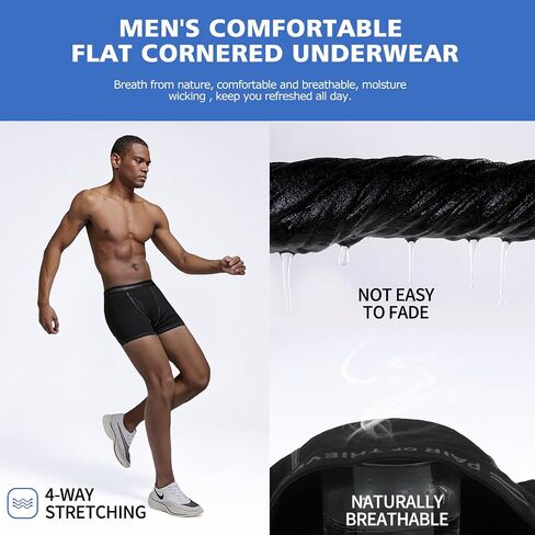 Men's Cotton Trunks Underwear 4 Pack, Boxers Pack for Men in Saudi Arabia