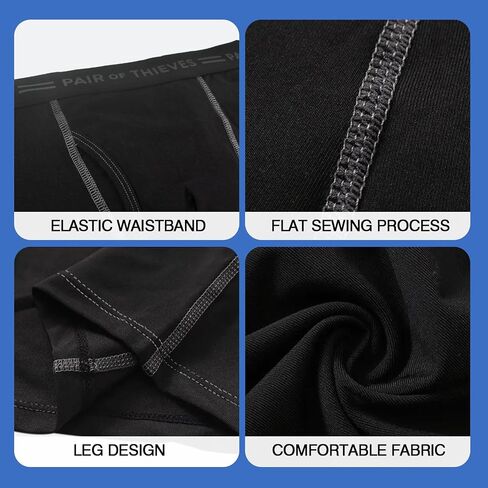Men's Cotton Trunks Underwear 4 Pack, Boxers Pack for Men in Saudi Arabia