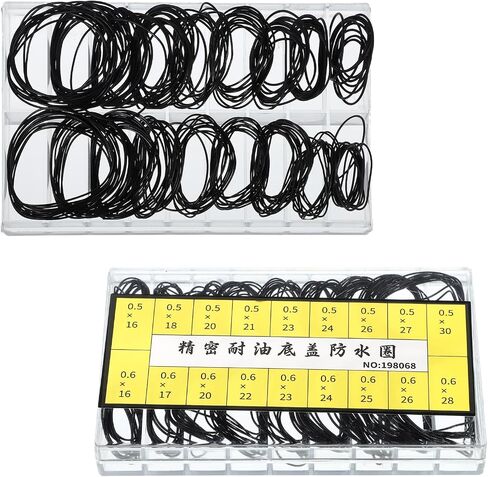 180 pcs O Ring Watch Gasket Rubber Seal 18 Sizes Watch Back Replacement O Ring Watches Gasket Set for Watches Repair in Saudi Arabia