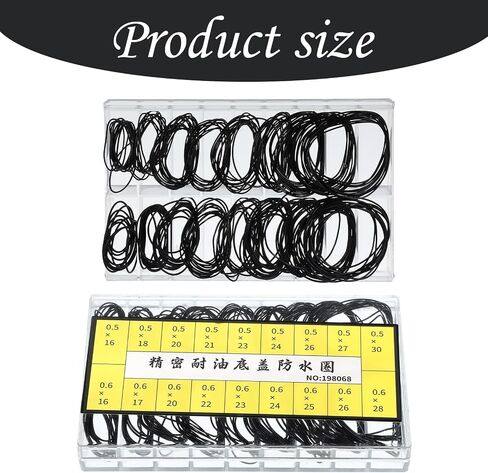 180 pcs O Ring Watch Gasket Rubber Seal 18 Sizes Watch Back Replacement O Ring Watches Gasket Set for Watches Repair in Saudi Arabia