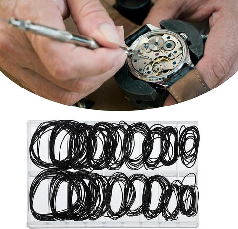 180 pcs O Ring Watch Gasket Rubber Seal 18 Sizes Watch Back Replacement O Ring Watches Gasket Set for Watches Repair in Saudi Arabia