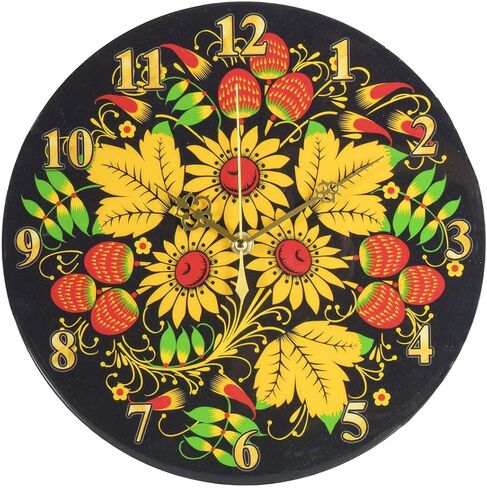 Owl. William Morris Round Wooden Wall Clock 11.4"" (29 cm), 441730 in Saudi Arabia