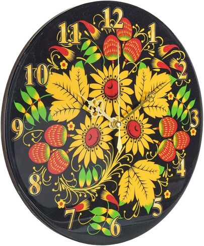Owl. William Morris Round Wooden Wall Clock 11.4"" (29 cm), 441730 in Saudi Arabia