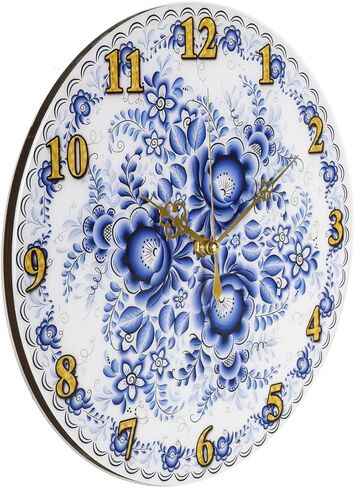 Owl. William Morris Round Wooden Wall Clock 11.4"" (29 cm), 441730 in Saudi Arabia