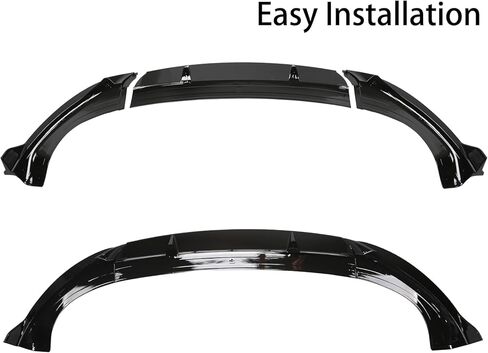 Front Bumper Lip for Tesla Model Y 2024 2023 2022 2021 2020 Glossy Carbon Fiber Pattern Front Lip Spoiler in Kuwait