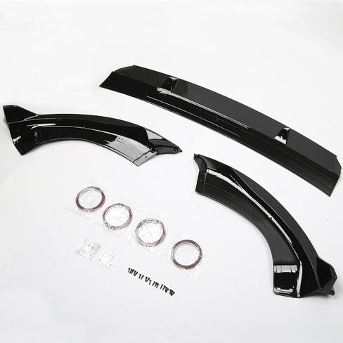Front Bumper Lip for Tesla Model Y 2024 2023 2022 2021 2020 Glossy Carbon Fiber Pattern Front Lip Spoiler in Kuwait