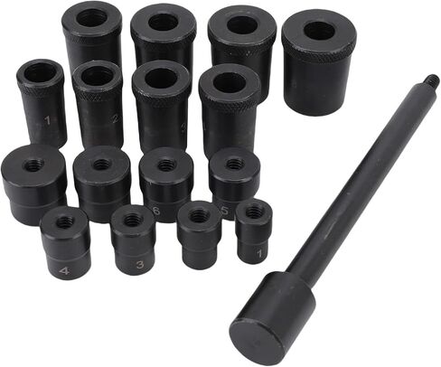 مجموعة أدوات محاذاة قابض 17pcs Universal Universal Automotive Flywheel Hole Hole أدوات محاذاة لوحة محاذاة مع صندوق تخزين لمعظم السيارات والسيارات التجارية الخفيفة in Saudi Arabia