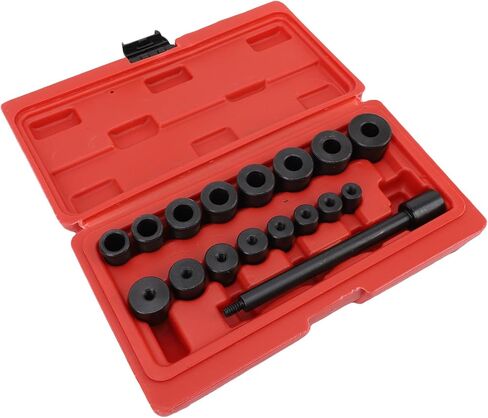 مجموعة أدوات محاذاة قابض 17pcs Universal Universal Automotive Flywheel Hole Hole أدوات محاذاة لوحة محاذاة مع صندوق تخزين لمعظم السيارات والسيارات التجارية الخفيفة in Saudi Arabia