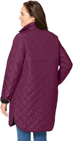 Woman Within Plus Size Reversible Quilted Barn Jacket in Saudi Arabia