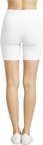Cotton Yoga Shorts for Women 6Pack, Women’s 5" Tummy Control High Waisted Compression Legging Shorts in Kuwait