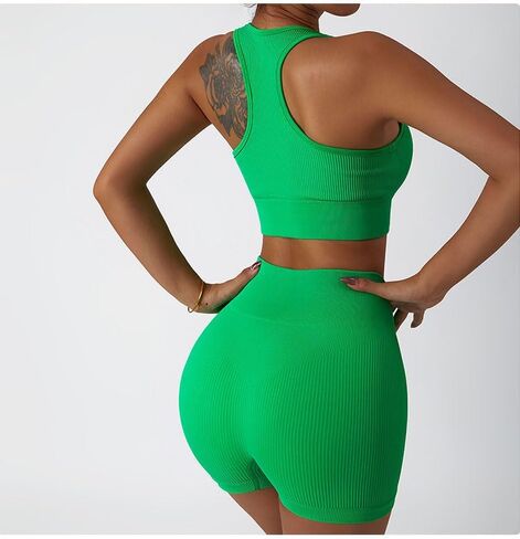 Custom Ribbed Yoga Shorts - Comfortable & Stylish Activewear for Women Short in Saudi Arabia