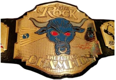 The Rock Brahma Bull Championship Belt - The Rock The People's Heavyweight Replica Title Wrestling Championship Belt 2mm in Saudi Arabia