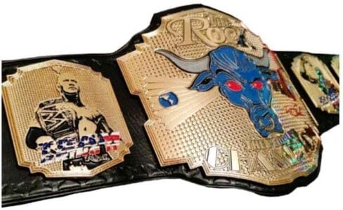 The Rock Brahma Bull Championship Belt - The Rock The People's Heavyweight Replica Title Wrestling Championship Belt 2mm in Saudi Arabia