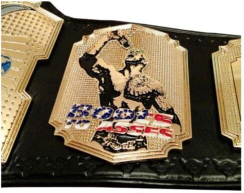 The Rock Brahma Bull Championship Belt - The Rock The People's Heavyweight Replica Title Wrestling Championship Belt 2mm in Saudi Arabia