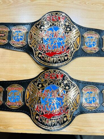 New ECW Hardcore World Heavyweight Wrestling Championship Belt, ECW Replica Title Wrestling Belt 2mm Adult Size in Saudi Arabia