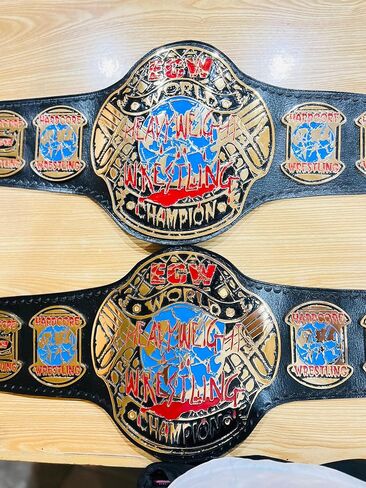 New ECW Hardcore World Heavyweight Wrestling Championship Belt, ECW Replica Title Wrestling Belt 2mm Adult Size in Saudi Arabia