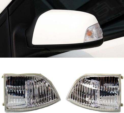 انعطف عدسة أضواء الإشارة للجناح للمرآة لـ Ford for Focus 2006 2007 2012-2018 مؤشر إشارة الدوران 6M5Y-13B382-AA 8M51-1383812-AA يمين 2012-2018 in Kuwait