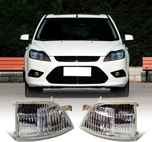 انعطف عدسة أضواء الإشارة للجناح للمرآة لـ Ford for Focus 2006 2007 2012-2018 مؤشر إشارة الدوران 6M5Y-13B382-AA 8M51-1383812-AA يمين 2012-2018 in Kuwait