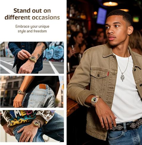R9011 Mens Automatic Watch ، ساعات فاخرة للرجال ، الساعات المعصم للرجال الميكانيكية الفولاذ المقاوم للصدأ ، والأزياء ، والأزياء رجال ، مشاهدة كلاسيكية رجال الرجال الكلاسيكية غير الرسمية in Kuwait