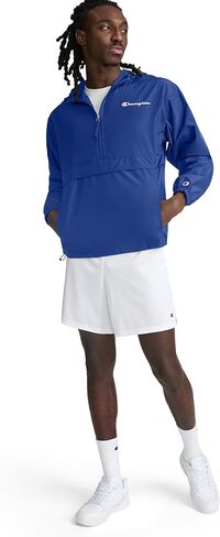 Champion Men's Jacket, Stadium Packable Wind and Water Resistant Jacket (Reg. Or Big & Tall) in Saudi Arabia