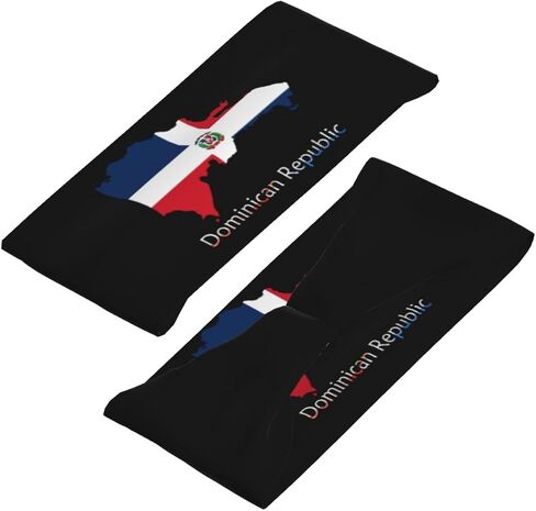 Dominican Republic Map Flag Sports Headbands for Men Sweatband Sports Running Headband Hairband for Women Men Sweat Bands for Running in Saudi Arabia