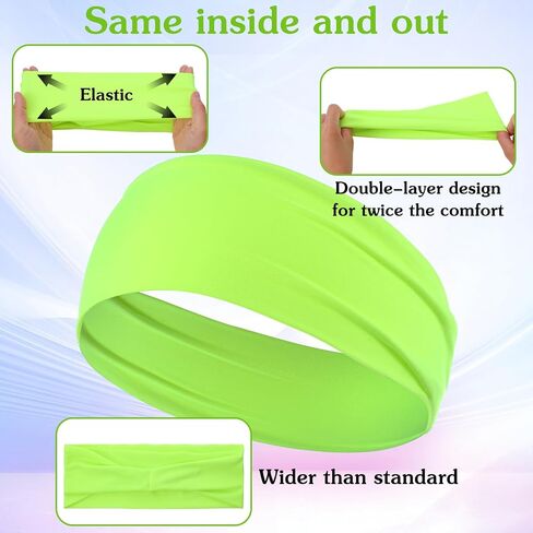 4 PCS Sport Beysbands للرجال والنساء ، عرق رأس العرق غير القابل للانزلاق ، عقال التمويه ، أشجار الشعر مزدوجة الطبقات للركض ، كرة السلة ، صالة الألعاب الرياضية ، واللياقة البدنية in Kuwait