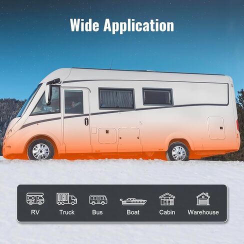 سخان ديزل 8KW Vevor 8kw ، DC12-24V ، سخان الهواء الديزل سريع التدفئة ، مع التحكم عن بعد والشاشة الرقمية الملونة ، خزان الوقود 10L ، ضوضاء منخفضة ، إعلان صوتي ، ل RV ، شاحنة ، القوارب والمقطورة in Kuwait