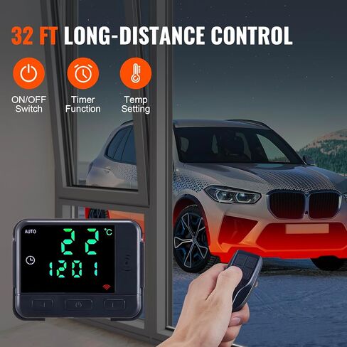 سخان ديزل 8KW Vevor 8kw ، DC12-24V ، سخان الهواء الديزل سريع التدفئة ، مع التحكم عن بعد والشاشة الرقمية الملونة ، خزان الوقود 10L ، ضوضاء منخفضة ، إعلان صوتي ، ل RV ، شاحنة ، القوارب والمقطورة in Kuwait