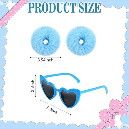 12 PCS ANEME ANIME COSTUME تشمل عصابة رأس القوس والنظارات وتنورات TUTU وجوارب الركبة وحلقات الشعر للنساء in Kuwait