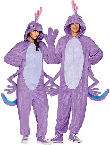 Spirit Halloween Monsters Inc. Adult Randall Jumpsuit Costume in Saudi Arabia