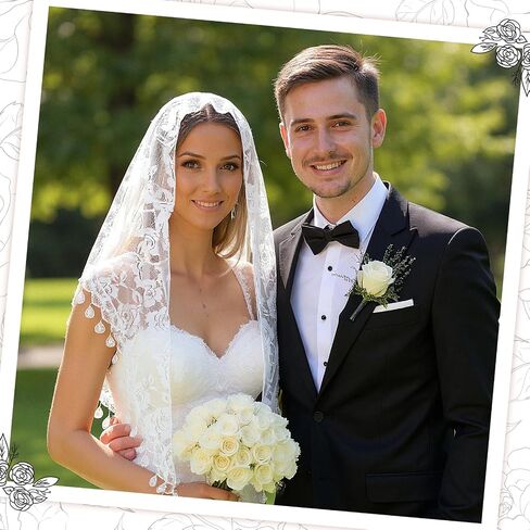 2Pcs Black Lace Veil for Women, Mass Veil Triangle Mantilla Veils for Cathedral Head Covering Chapel Veils Latin Scarf Latin Mass Head Covering in Saudi Arabia