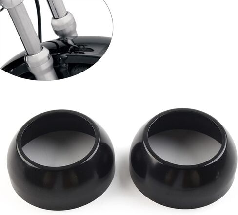 Gzyf Potorcycle Billet Front 39mm Cop Fork Cap Cover Cover Loved For Harley for Sportster Dyna Low Rider Sport Glide Black in Saudi Arabia