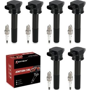 UF481 Ignition Coil Pack and Iridium Spark Plugs Set of 6 Compatible with Mitsubishi Endeavor 2004-2008, Galant 2004-2007 3.8L V6,Replace#,19005287,1832A070,MN187373 in Saudi Arabia