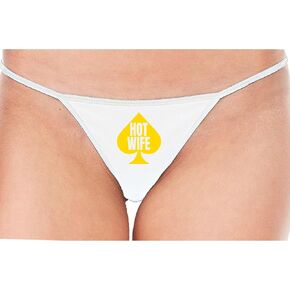 Knaughty Knickers زوجة ساخنة لملكة البستوني مشتركة Fixen BBC Loverf White String Thong الكبار Flirty متعة in Kuwait