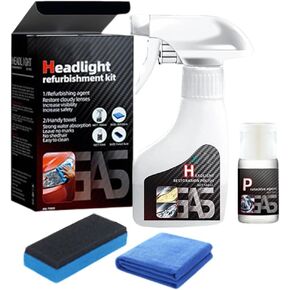 سائل ترميم المصابيح الأمامية للسيارات مؤكسدة ، 2025 مجموعة ترميم المصباح الأمامي ، ومنظف المصباح الأمامي للسيارات ومجموعة طلاء مرمم للمصابيح الأمامية الغائمة جميع أنواع المركبات in Kuwait