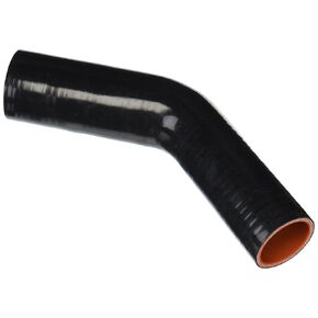 HPS Htser45-175-200-b-b-b-blk درجة حرارة عالية 45 درجة 45 درجة مخفض خرطوم مقرن المرفق ، 75 رطل واحد الضغط ، 4 "طول الساق على كل جانب ، 1-3/4"> 2 "معرف ، أسود in Kuwait