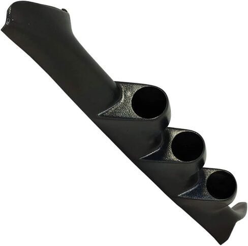 GlowShift Black Triple Pillar Gauge Pod Compatible with Ford F 150 1997-2001 - ABS Plastic - Mounts (3) 2-1/16" (52mm) Gauges to Truck's A-Pillar in Saudi Arabia