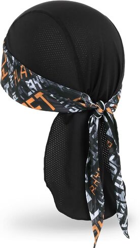 Cooling Do Rags Skull Cap Helmet Liner, Sweat Head Wraps Bandanas for Men Running Cycling Motorcycle in Saudi Arabia