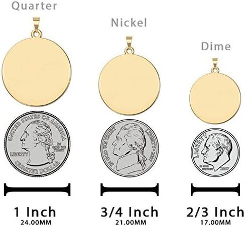 PicturesOnGold.com Saint James The Greater Religious Medal - 3/4 Inch Size of a Nickel -Solid 14K Yellow Gold in Saudi Arabia