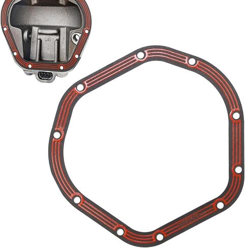 Downhill 1 PC Differential Cover Gasket, Drivetrain Sealing Lube Locker Cover, Differential Gasket Replace Part OE#DLLR-D044, Compatible with JEEP FORD GMC Axle Dana 60 50 70 (Red) in Saudi Arabia