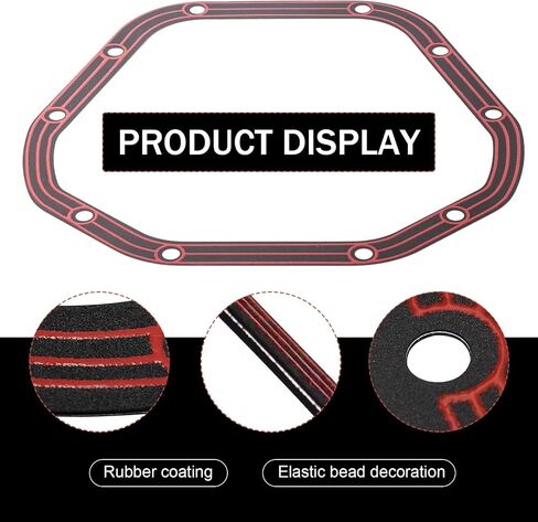 Downhill 1 PC Differential Cover Gasket, Drivetrain Sealing Lube Locker Cover, Differential Gasket Replace Part OE#DLLR-D044, Compatible with JEEP FORD GMC Axle Dana 60 50 70 (Red) in Saudi Arabia