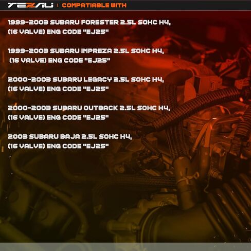 LS Gasket مجموعة مع براغي لعام 1999-2003 Subaru Forester Legacy Outback Impreza Baja 2.5L SOHC ، رقم الجزء المتبادل HS26170PT-1 ES72212 ، مجموعة حشية محرك الأسطوانة لرمز المحرك EJ25 in Kuwait