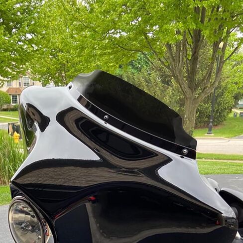 5 في Wave Motorcycle Windshield لـ Harley Davidson Touring Electra Glide و Street Glide و Ultra Limited و Tri Glide Models 2014-2023 in Kuwait