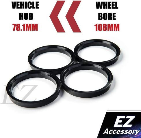 Hub Centric Ring Set 108mm Wheel Bore OD To 78.1mm Hub ID Compatible With 6 Lug Chevy Pickup in Saudi Arabia