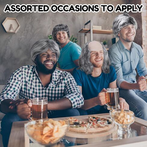 32 قطعة من شعر مستعار السيدة العجوز للنساء، شعر مستعار للجدة والجدة، زي المدرسة 100 يوم، أزياء الهالوين التنكرية لأعياد الميلاد in Kuwait