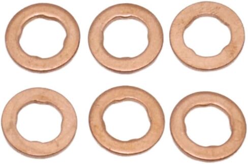 6 Set Fuel Injectors Seals Repair Kit/Injector Seal Rings O Ring Kit fits for Audi A4 A5 A6 A7 A8 Q5 Q7 VW Amarok Touareg 3.0 TDI Compatible with 05A130519 WHT000884 in Kuwait