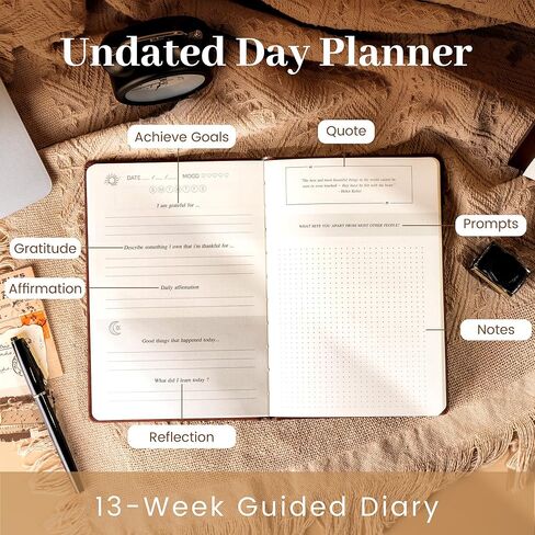 Yoment Gratitude Journal for Women - Self Care Journal for More Happiness, Mindfulness, Positivity & Affirmation, Daily Gratitude Journals with Prompts Undated Guided Journals Spiritual Gifts, Pink in Kuwait