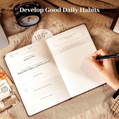 Yoment Gratitude Journal for Women - Self Care Journal for More Happiness, Mindfulness, Positivity & Affirmation, Daily Gratitude Journals with Prompts Undated Guided Journals Spiritual Gifts, Pink in Kuwait